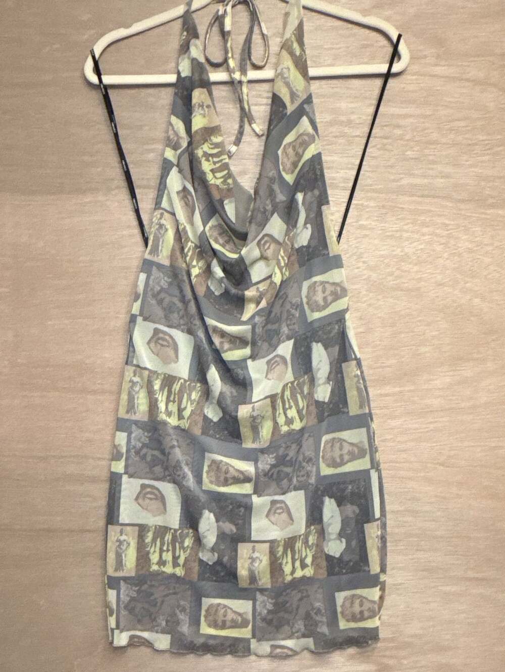 Forever 21 Print Halter Mini Dress